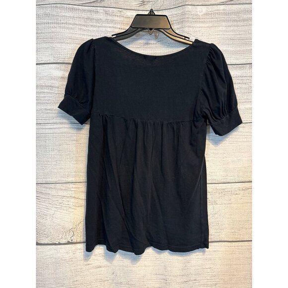 Wednesday Short-Sleeve Square Neck Top Size S - Picture 3 of 3